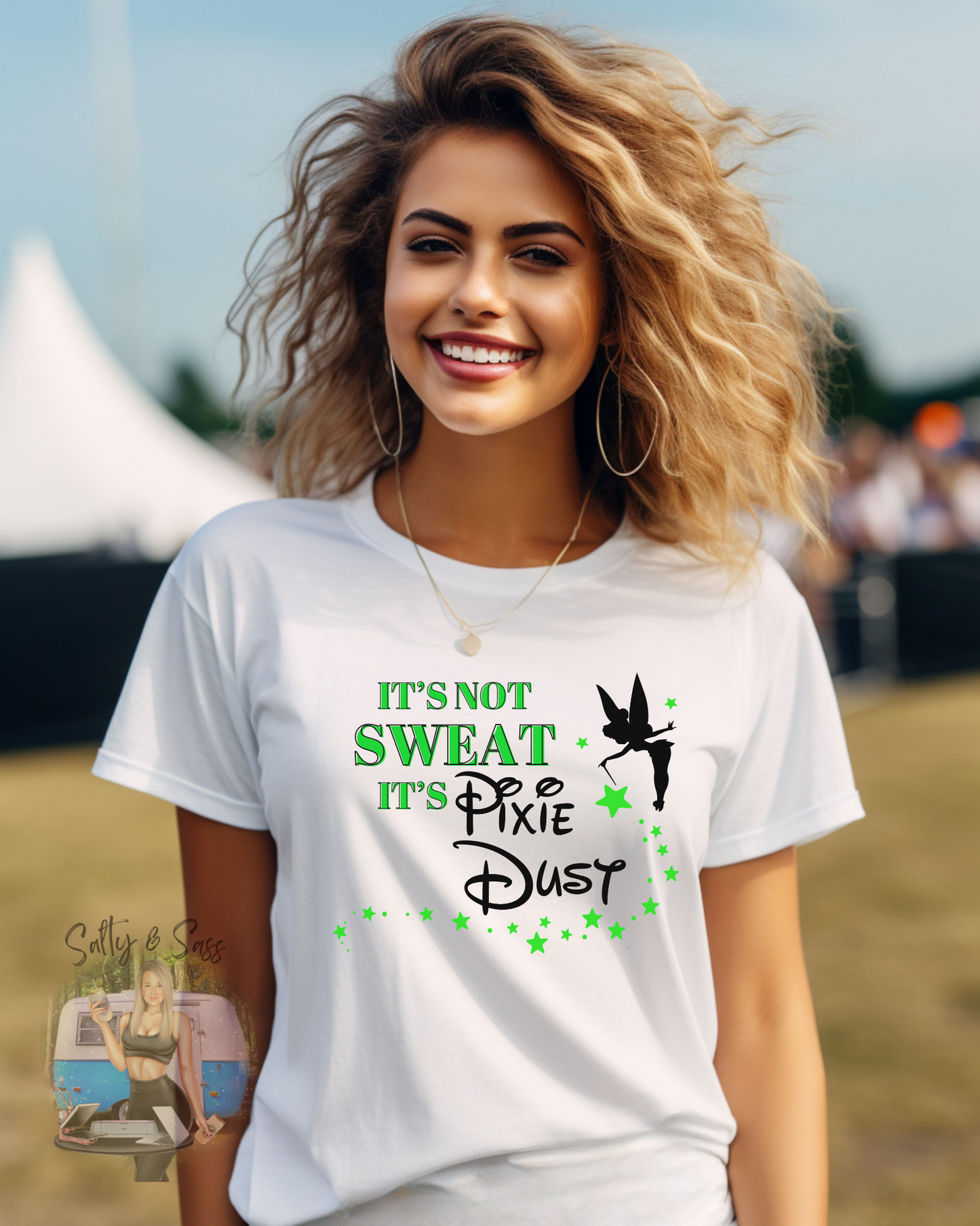 It's not sweat its Pixie Dust
