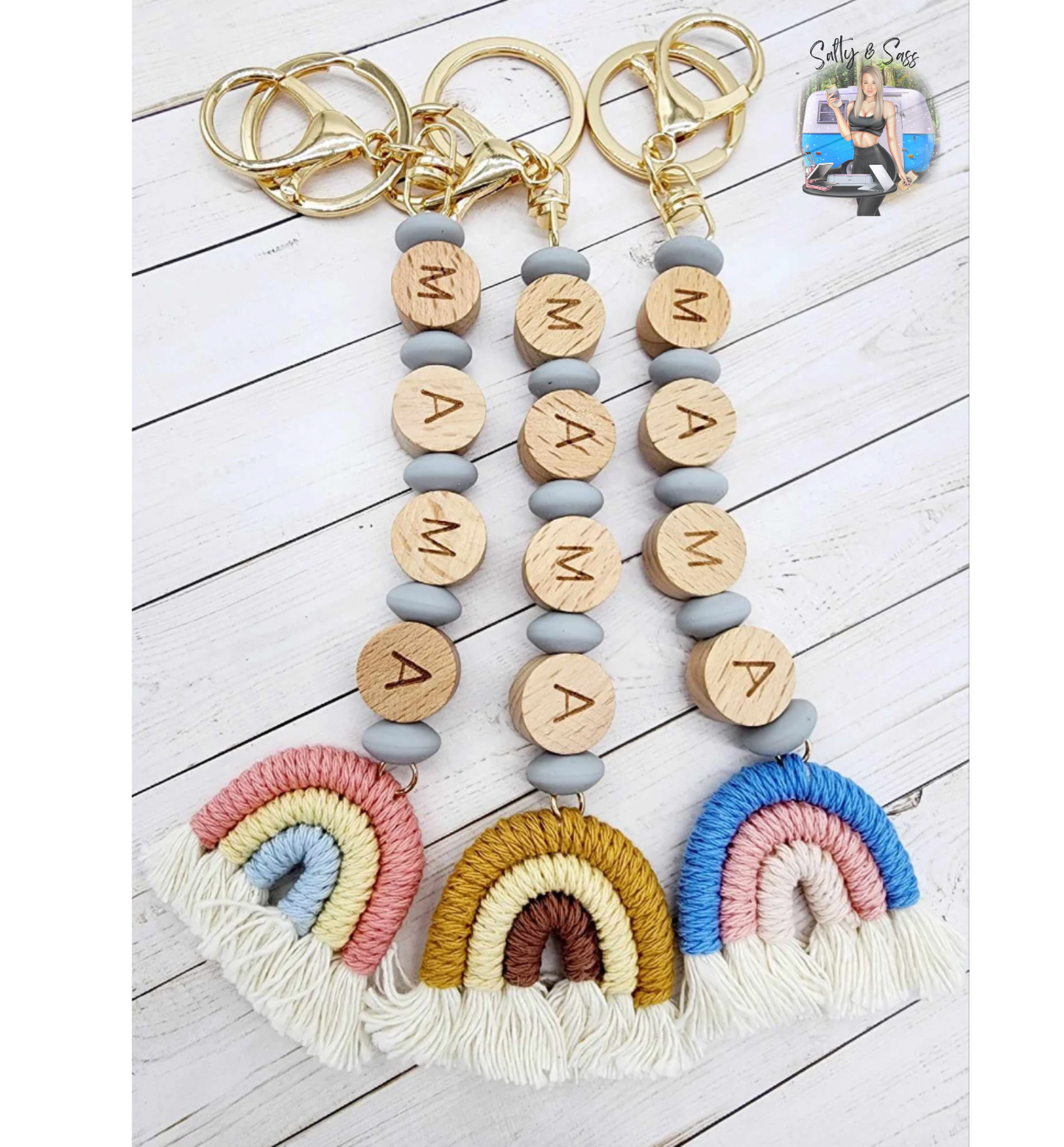 Rainbow Mama Keychain