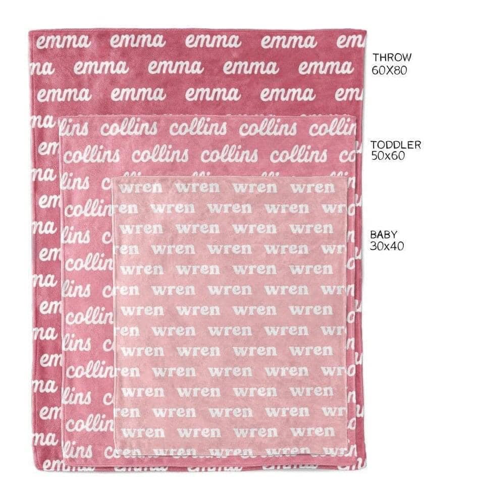 Name Blankets (Pre-Order)