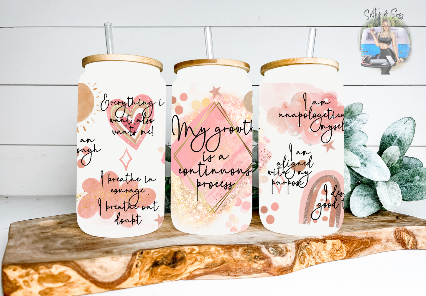 BOHO Rainbows 16oz Frosted Tumbler