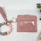 Keychain Wallet With Wristlet Bangle Bracelet