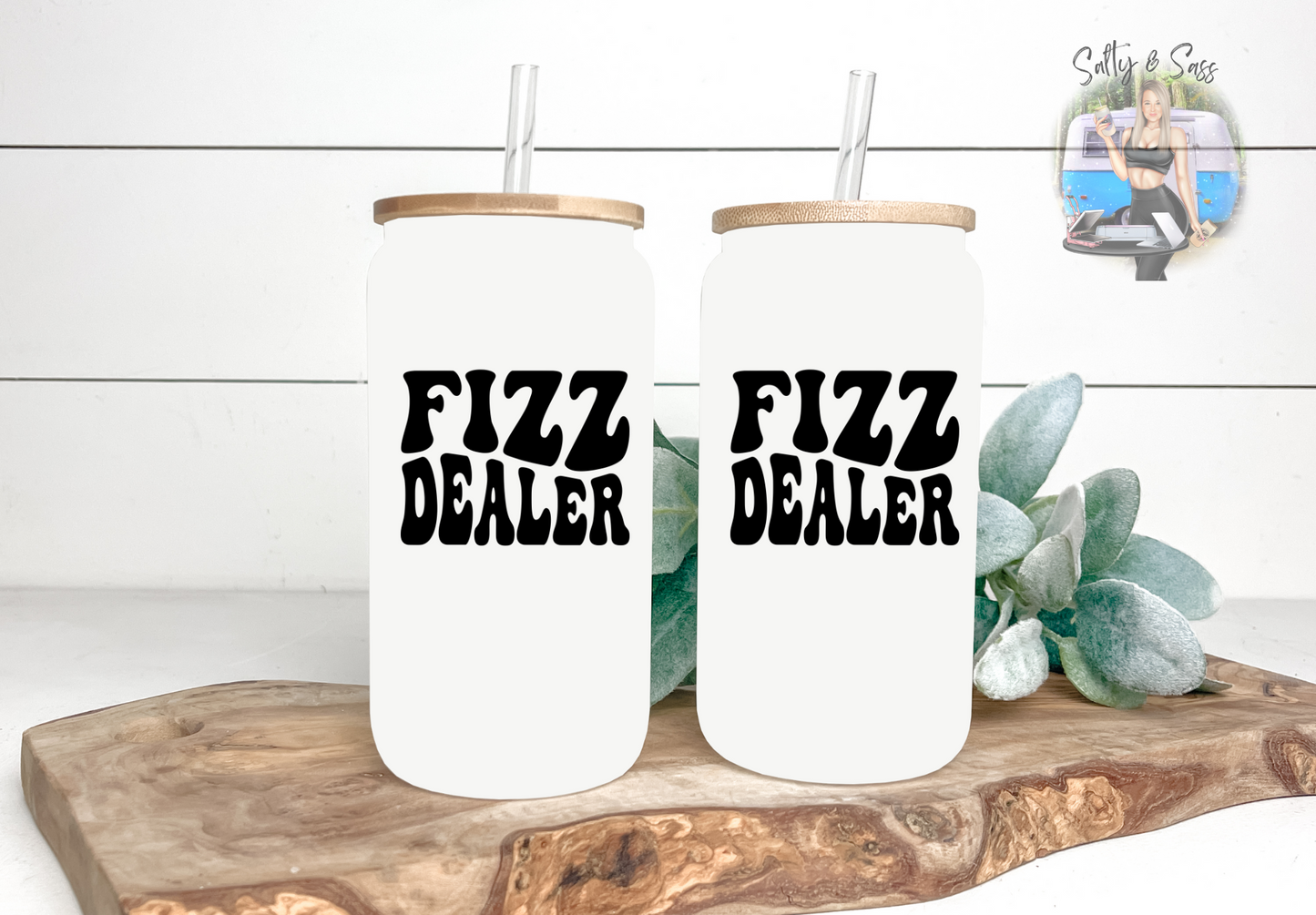 Fizz Dealer Babe 16oz Frosted Tumbler