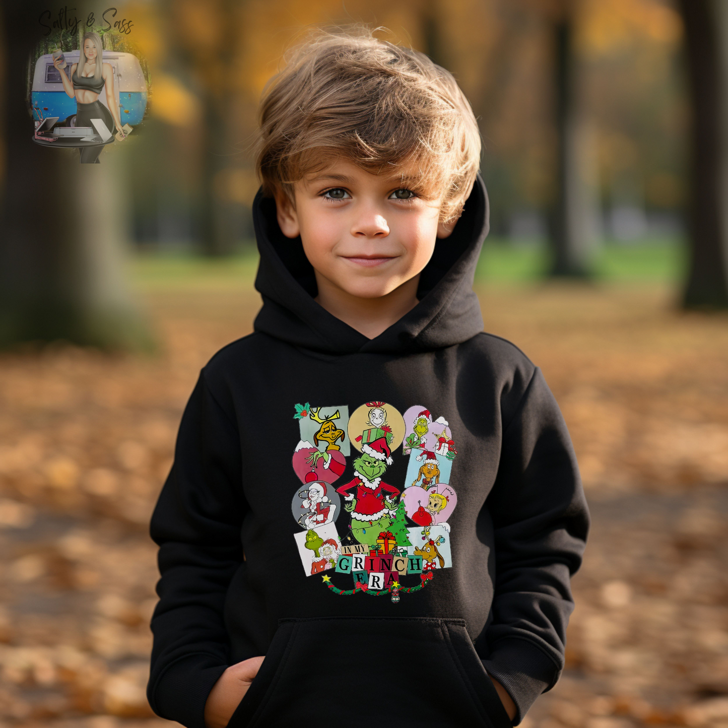 Youth Grinch Retro Christmas Sweatshirt
