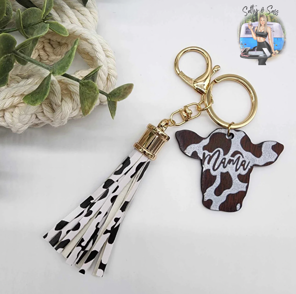 Cow Keychain