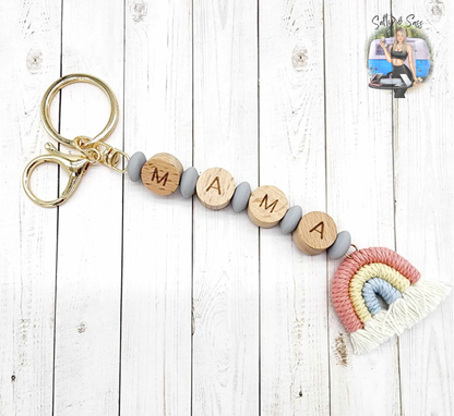 Rainbow Mama Keychain