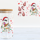 Christmas Ghosts with candy canes and trees