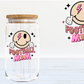 Football Mom 160z glass tumbler