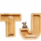 Piggy Bank, Custom Wooden Coin Bank, Letter Coin Bank (Pre-Order)