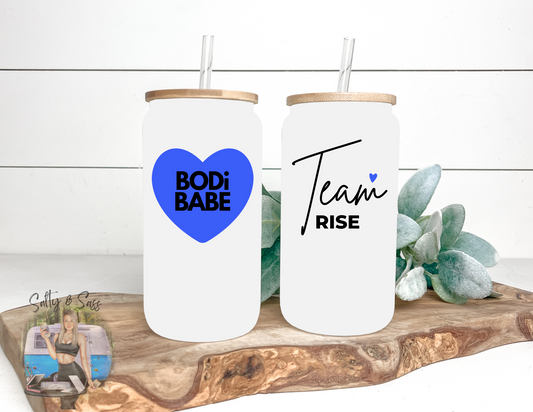 Team Rise BODi BABE 16oz Frosted Tumbler