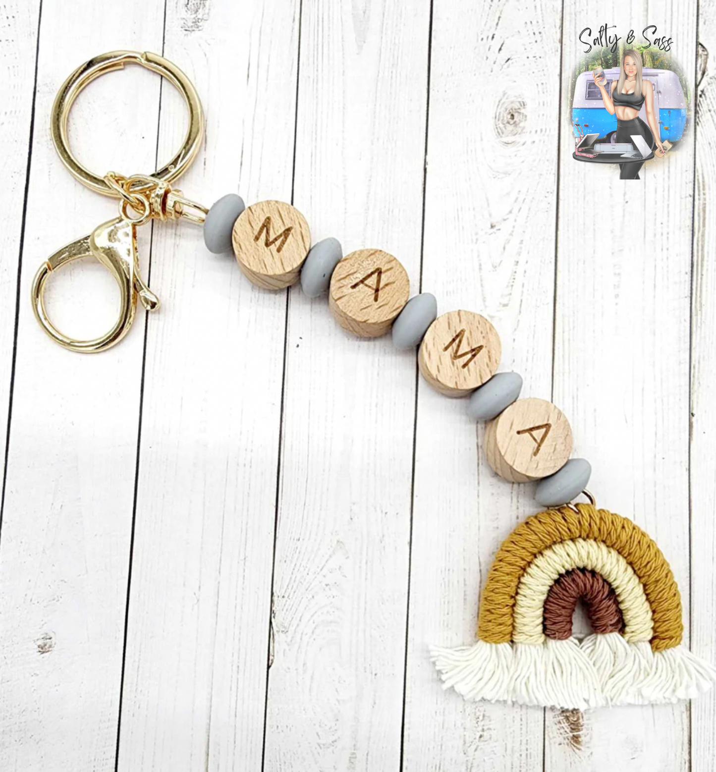 Rainbow Mama Keychain