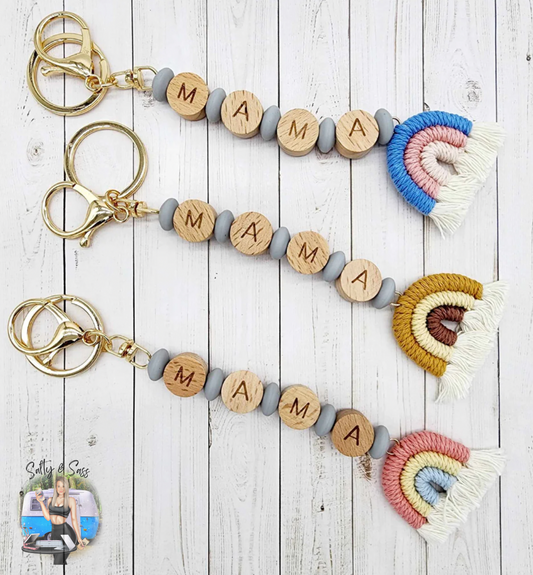 Rainbow Mama Keychain