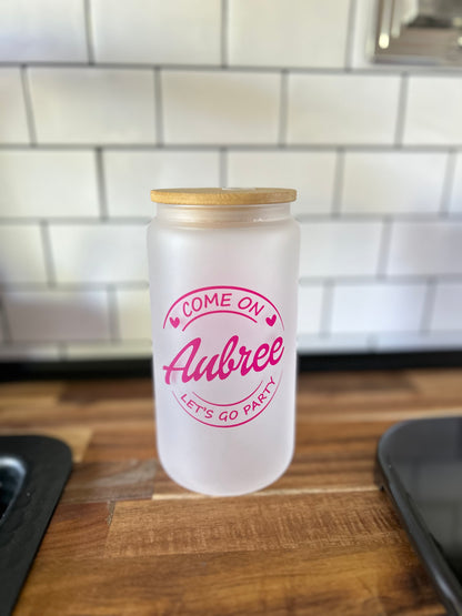Come On Custom 16oz Frosted Tumbler