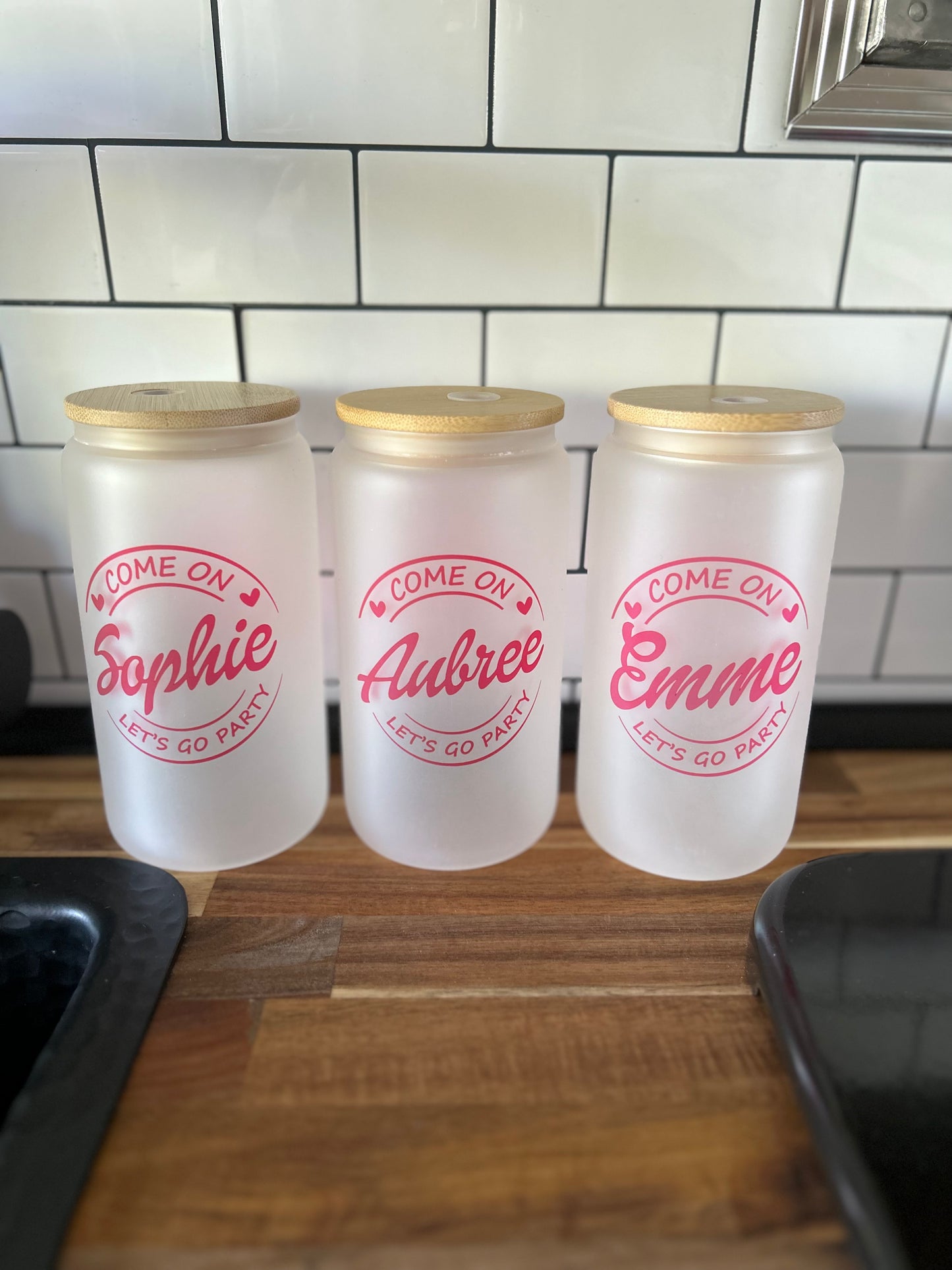 Come On Custom 16oz Frosted Tumbler