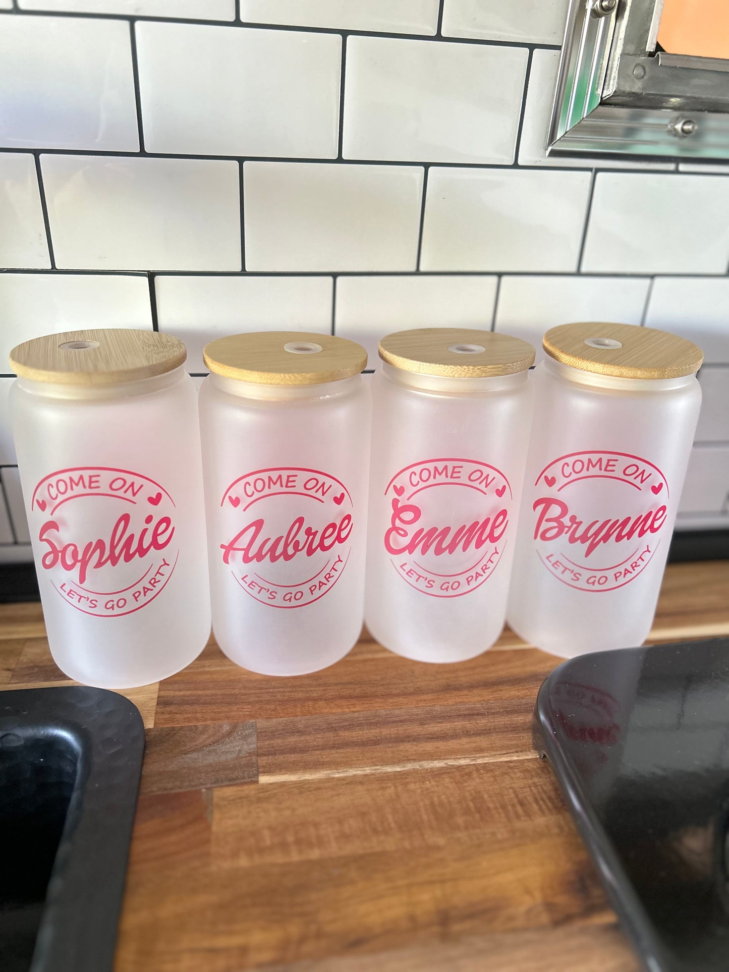 Come On Custom 16oz Frosted Tumbler