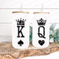 King & Queen 16oz Frosted Tumbler