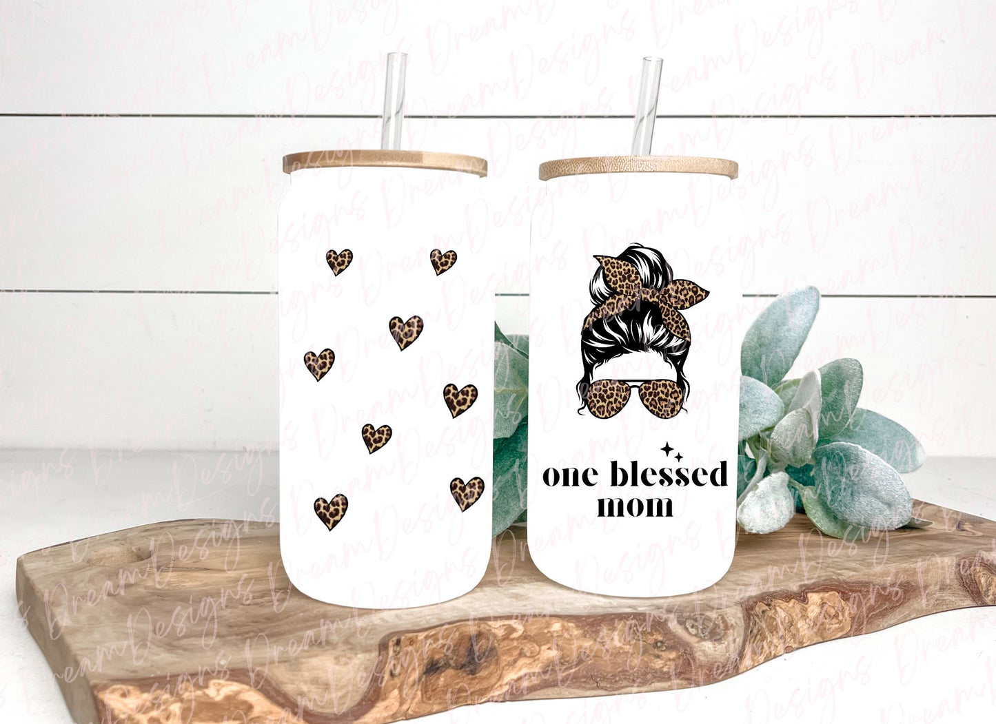 One Blessed Mom 16oz Frosted Tumbler