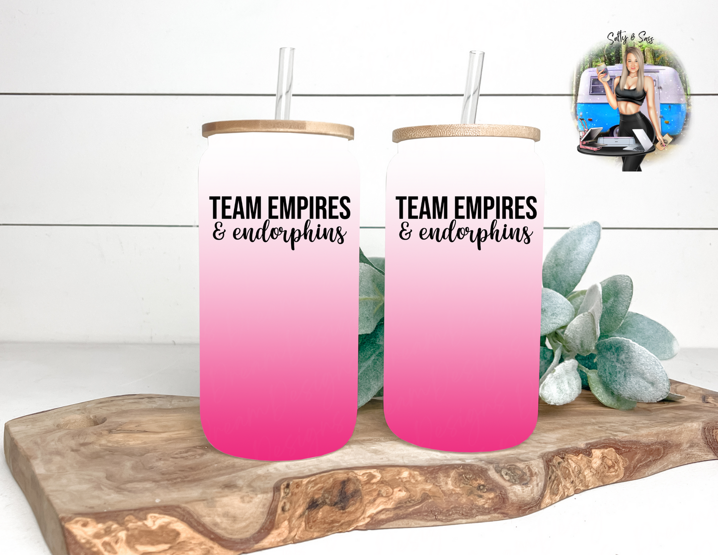 Team Empire & Endorphins 16oz Frosted Tumbler