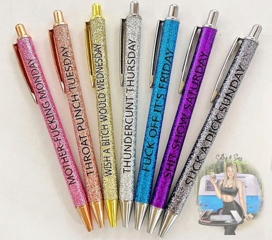 7 Pack Vulgar Pens